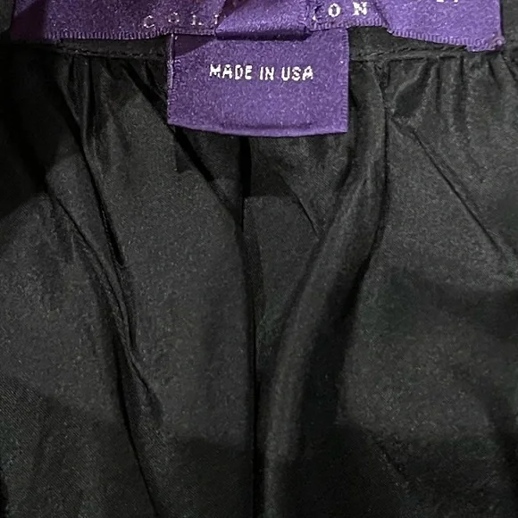 Ralph Lauren Collection silk skirt womens size 6 Purple Label‎ 100% silk black - Picture 8 of 10